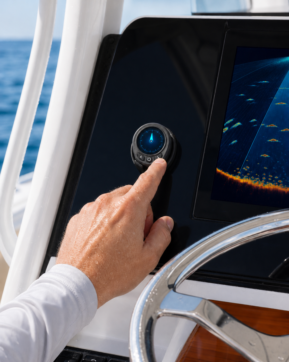 Helm-mounted Sonar Sentinel control