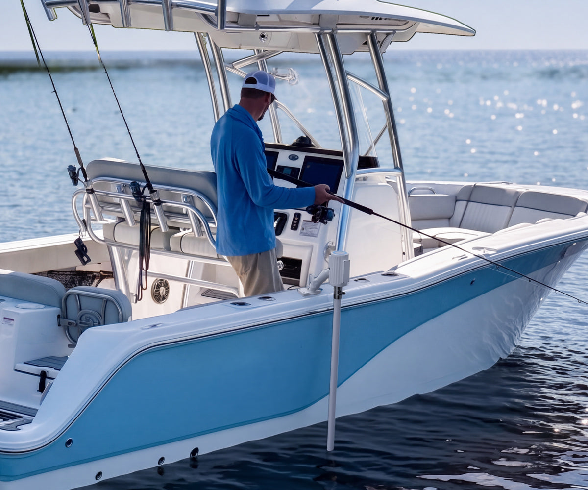 Sonar Sentinel on a center-console boat